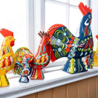 Blue Dala Rooster 11 Cm Hand painted In Sweden The Skansen Shop blue-dala-rooster-11-cm-hand-painted-in-sweden-the-skansen-shop